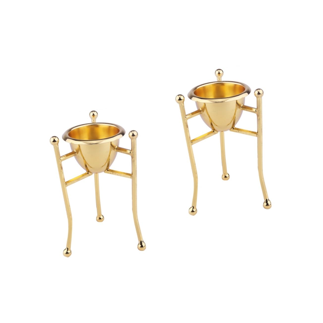 Mikinona 2 Pcs Egg Rack Egg Carton Egg Tray Boiled Egg Cup Egg Cups Plates Individual Egg Cups Egg Crate Porcelain Egg Cups Boiled Egg Holder Egg Carrier Eggs Creative Egg Cup Copper Golden