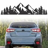 Vinyl Mountain Decal, Tree Sticker for Trunk Rear Premium Vinyl Graphic for Vehicle Badge or Emblem
