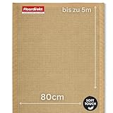 Floordirekt Sisal Teppich Mumbai 160x230 cm – Naturfaser Teppich mit Baumwollbordüre, Wohnteppich, Sisalteppich
