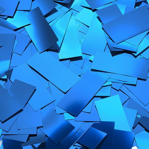 Image of Sumind 200 Grams Large Blue Metallic Confetti Glitter Throwable Table Scatter Foil Confetti for Wedding Birthday Gender Reveal Baby Shower Graduation Christmas Hanukkah Celebrations Party Decor