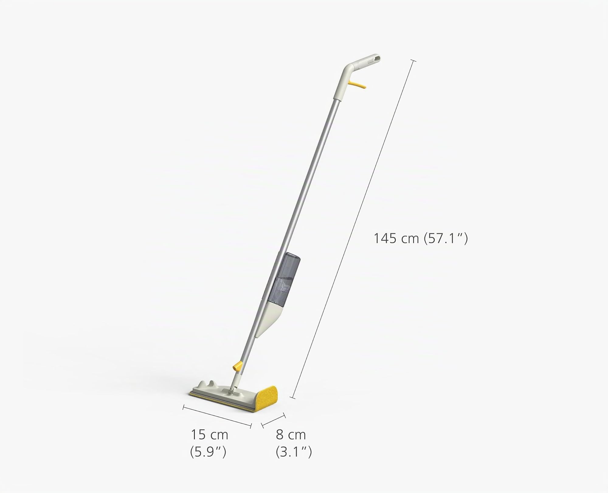 Joseph Joseph CleanTech 2-in-1 Sprühmopp mit waschbarem Mikrofaser-Pad, Einfach zu betätigender Abzug & nachfüllbarer Flasche