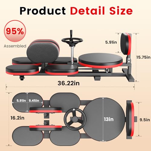 Image of Leg Stretcher, 220LBS Split Machine for Fexibility & Splits Training, 0-200 Adjustable Stretching Equipment for Home Gym, Heavy Duty Steel Frame Leg Stretching Training Machine