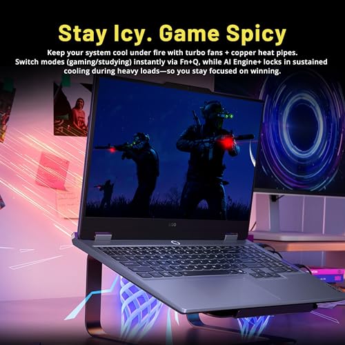 Image of Lenovo LOQ 17.3 inch FHD 165Hz Gaming Laptop, Intel i5-13450HX, NVIDIA GeForce RTX 5050 8GB GDDR7, 16GB DDR5, 2TB Storage (1TB SSD +1TB Docking Station Set), Backlit Keyboard, Wi-Fi 6, Win 11 Pro, Gray