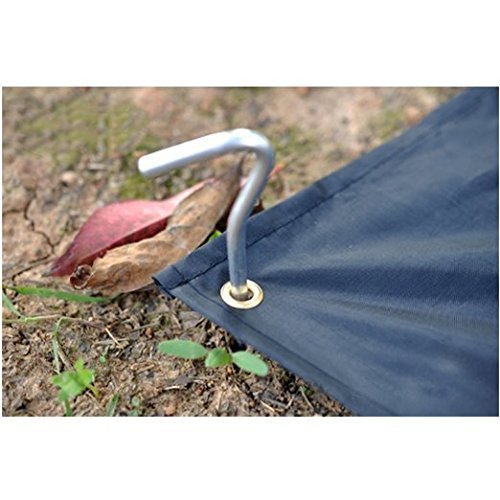 10-Piece Galvanized Steel Tent Pegs - Garden Stakes