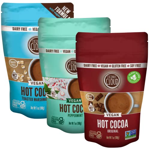 Image of Coconut Cloud Hot Cocoa Bundle: Original, Peppermint, & Toasted Marshmallow