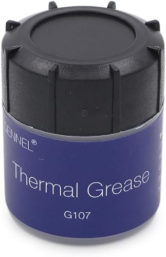 Miniatura 5 de G107 0.71 oz Pasta térmica plateada, pasta disipadora de calor de alto rendimiento, compuesto de grasa conductor térmico para CPU GPU Cooler LED IC