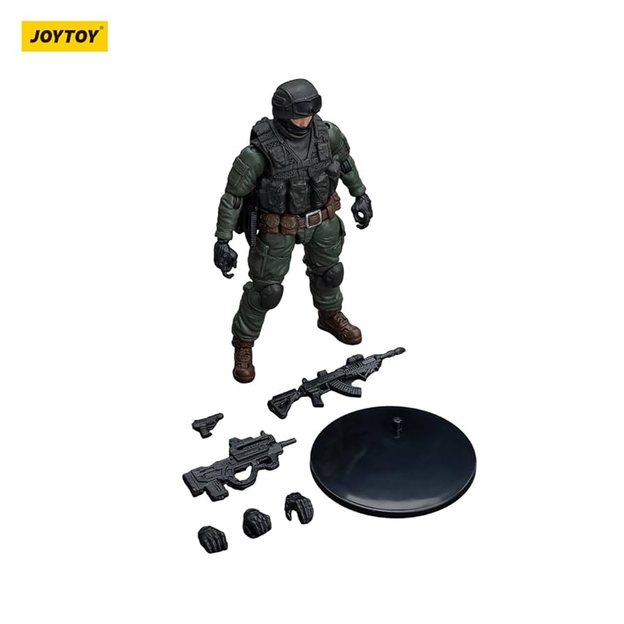 JOYTOY 流浪地球中国救援隊隊長 偵察兵 重機関銃士 1/18