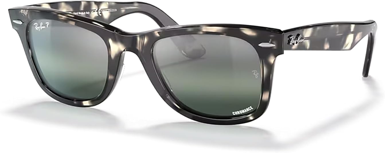 Ray-Ban RB2140 WAYFARER Square Sunglasses For Men For Women+ BUNDLE with Designer iWear Eyewear Care Kit