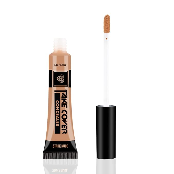 PAC Take Cover Concealer 08 Stark Nude | Buildable Coverage | Creamy Texture | Blends Seamlessly