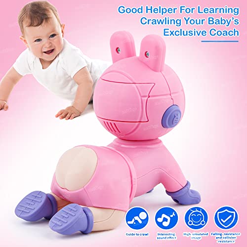 Image of Zest 4 Toyz Musical Toys for Babies Crawling Baby Toy with Soft Music Sound Toy for Kids Boys Girls (Pink) Battery Included