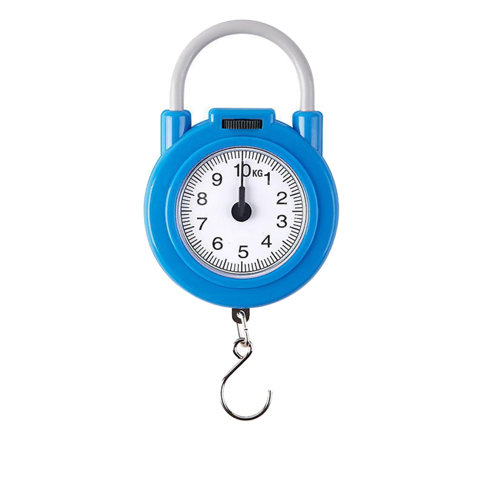 Portable Scale to take with You, Small and Portable, Daily Household use, high Accuracy, Large Weighing Capacity, with Cordless Portable Hook, Suitable for All Kinds of Weighing (Blue)