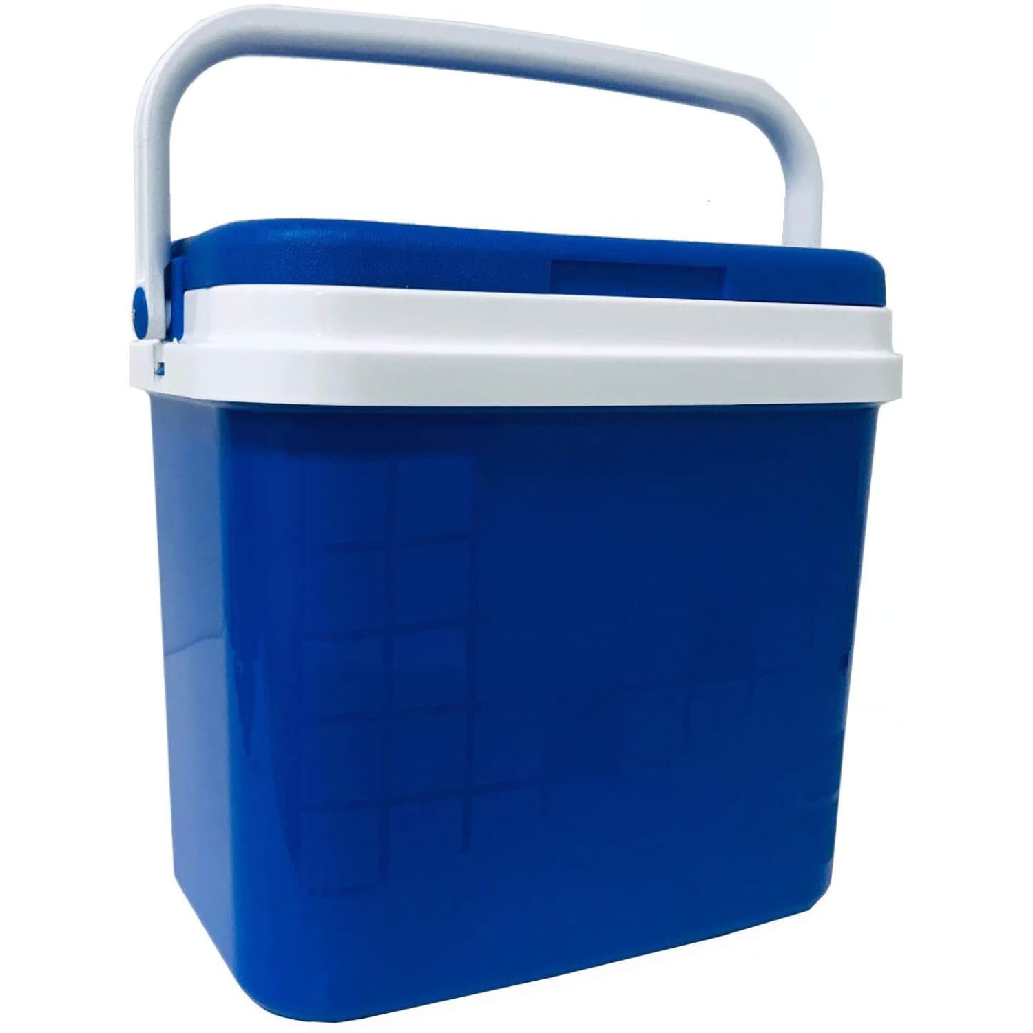 KROWN - Nevera Portátil Térmica, Azul y Blanco, Polipropileno, Ideal para Actividades al Aire Libre en el Jardín, Camping, Barbacoas, Picnic, Playa, Capacidad