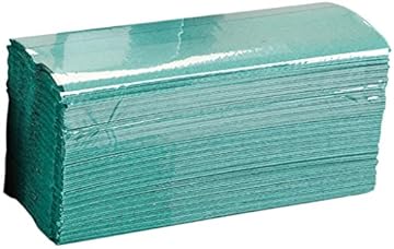 Essentials HC128GR Asciugamani di Carta, Colore: Verde, Confezione da 2880 pz, Piegatura a C, 1 Velo