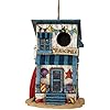 Spoontiques Birdhouse Garden Decor Decorative Bird House for Yard and Garden Decoration Hanging Novelty Birdhouse for Outdoor Patio Beach House Birdhouse Brown 10139