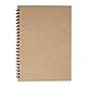 Artway Enviro - Skizzenbuch mit Spiralbindung - 100 % Recycling - Schwarzes Papier/Karton - A4 Hochformat - 30 Blatt mit 270 g/m², Schwarz