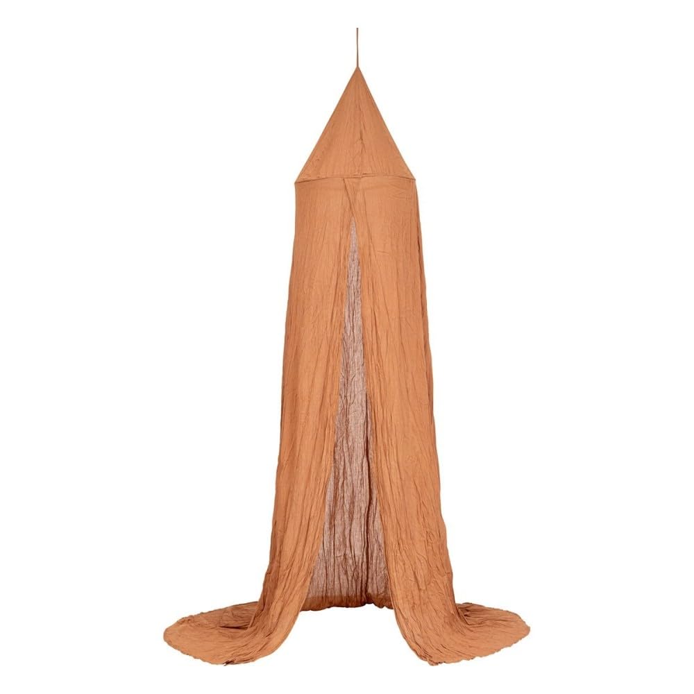 Ciel de lit en coton Noisette Atmosphera pour une chambre parentale cosy