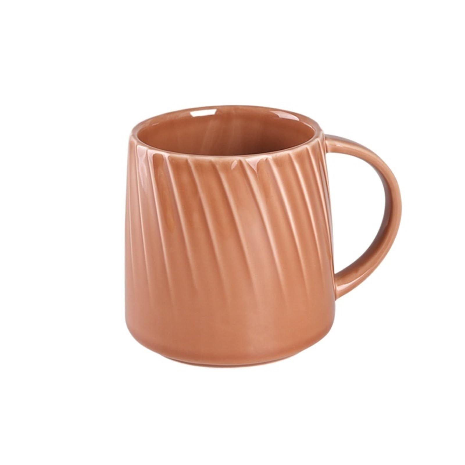 HLHLOP777 Coffee Mugs Ceramic Simple Mug Coffee Cup Retro Breakfast Home Coffee Cup(Red)