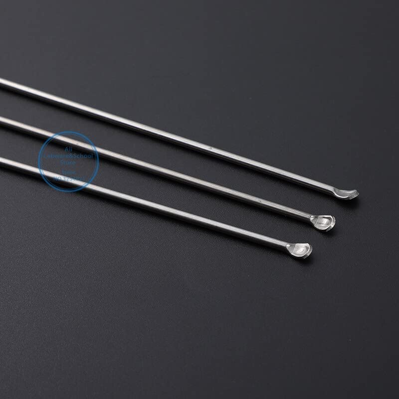 Wirnik łopaty maszyny, górny pręt mieszadła, łyżka medyczna ze stali nierdzewnej 304, łyżka laboratoryjna 220mm, opakowanie 3(10 zestaw)