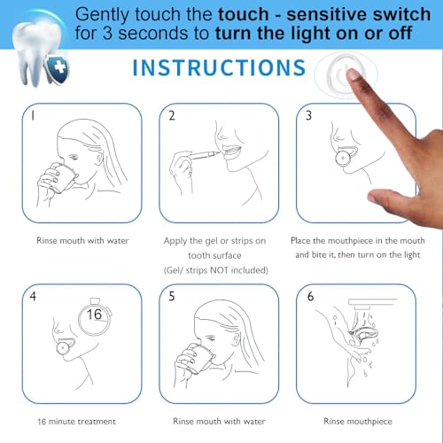 Teeth Whitening Light,10X More Powerful Blue Led Light - Imagem 7