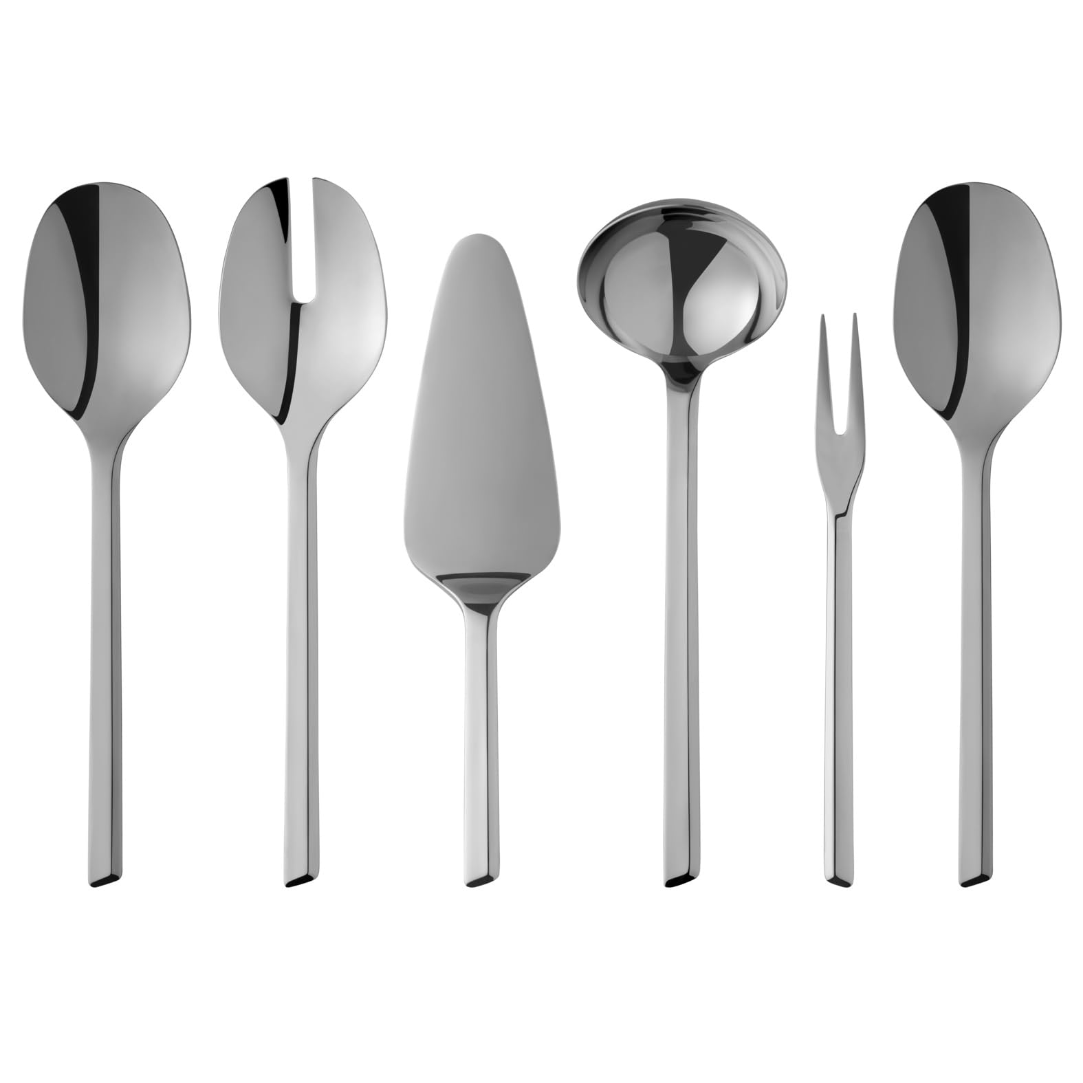 WMF Kineo Besteck Set 12 Personen, Essbesteck Set 66 teilig, 60 Teile mit Servierbesteck, Monobloc-Messer, Cromargan protect poliert, Edelstahl, kratzbeständig, Silberbesteck, spülmaschinenfest