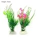 PietyPet Fish Tank Decorations Plants with Rockery View, 9pcs Green Aquarium Plants Plastic and Aquarium Decorations Mountain Reef Rock Cave Resin Fish Tank Ornament Decoration