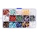 Piedras Preciosas de Forma de Nugget Natural Irregular, Padwa Lifestyle 15 Color Piedras cuentas sueltas trituradas de cristal para hacer pulseras, collares