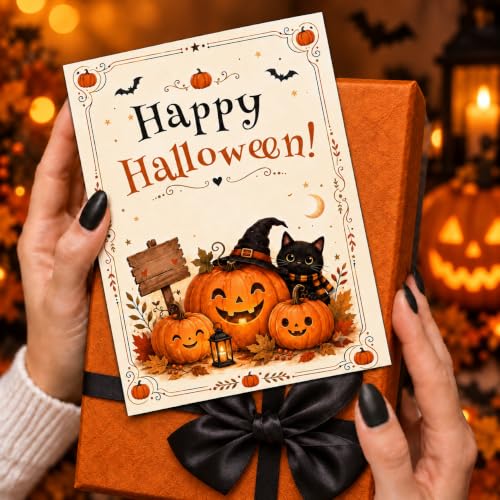 YoourLinee Halloween Cards and Envelope — Warm Halloween Wishes Inside - image 7