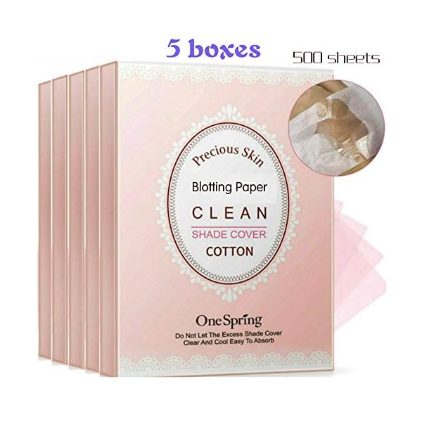 Blotting Papers For Face, Portable Blotting Paper To Instantly Remove Oil and Shine,Clean & Clear Oil-Absorbing Sheets,Oil Sheet Remover, Remove Shine From Face. 400 Sheets