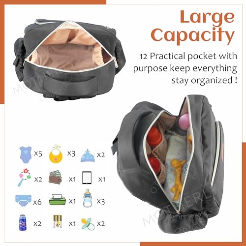 Image of Motherly Baby Diaper Bags for Mothers, Backpack for Mom for Travel