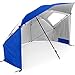 Sport-Brella Super-Brella SPF 50+ Sun and Rain Canopy Umbrella for Camping, Beach and Sports Events (8-Foot, Blue)