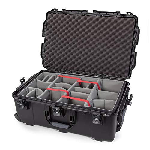 Nanuk 963 Waterproof Hard Case with Wheels and Padded Divider - Black