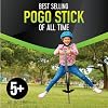 Flybar Maverick Pogo Stick for Kids Ages 5+, 40 to 80 Pounds, Perfect for Beginners, Easy Grip Handles, Anti-Slip Pegs, Outdoor Jumper Toys for Boys & Girls, Outside Toys for Kids