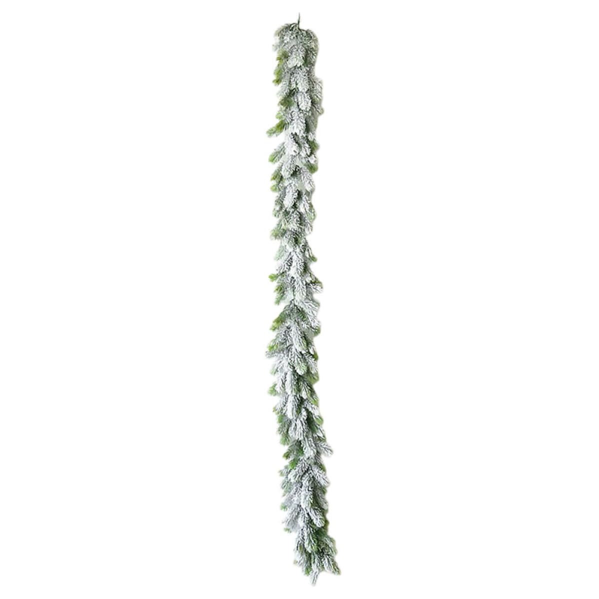 BESTYASH Guirnalda de Decoración para Fiestas Vid de Pino Verde PE Colgante, Fácil de Cuidar, Nunca se Marchita, sin Poda ni Riego, para Fiesta y Decoración de Entrada de Navidad