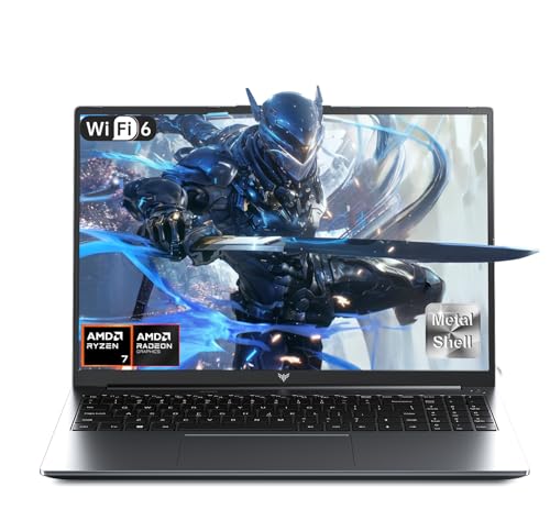 ACEMAGIC Gaming Laptop – 16-inch FHD Display Laptop with AMD Ryzen 7 H255 processor (better than I7-11800H) up to 4.9 GHz, 16 GB RAM DDR5 4800 MHz, 512 GB SSD, gaming notebook with Backlit Keyboard