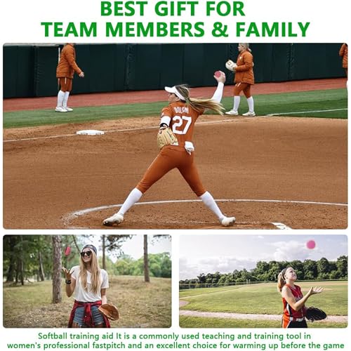 Image of Mogseek Softball Spinner Fastpitch, 12Inches Softball Training Equipment for Pitcher Overhand Thrower Training Aid Equipment for Sports Practice Softballs & Top Collegiate Program