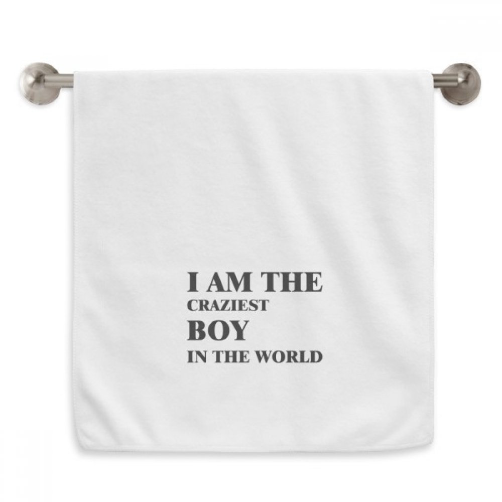 Serviette moelleuse Je suis Le Plus Fou pour le sport et bain