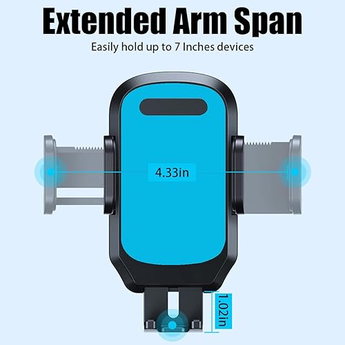 Miniatura 2 de BESULEN Soporte de teléfono para ventilación de automóvil, soporte universal para teléfono para ventilación de aire, soporte antideslizante de fácil