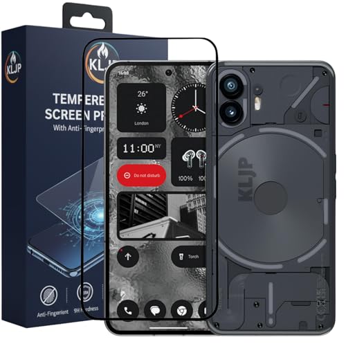 Image of Military-Grade Gorilla Tempered Glass For NOTHING PHONE 2 With Installation Kit | Edge to Edge Coverage | Black