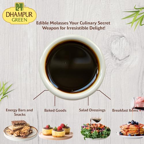 Image of Dhampure Speciality Sugarcane Molasses Syrup 1600ml (2 x 800ml) Baking | Sugarcane Molasses | Liquid Baking Syrup | Baking & Cooking | No Artificial Colours | No Preservatives