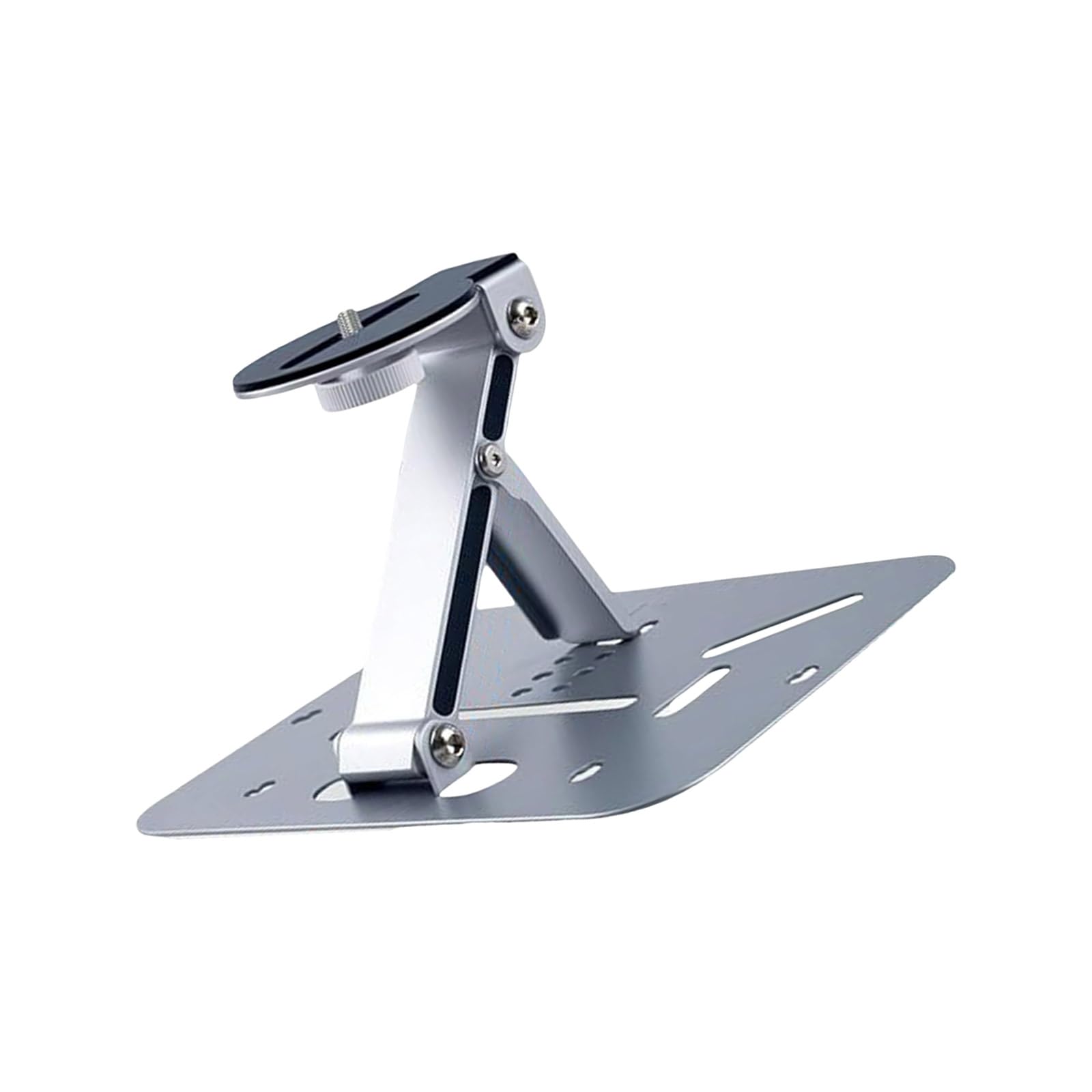 Rotating Metal Projector Holder Stand 10KG Load Foldable Height Adjustable Base Secure Stability Home Theater Office Space Saving Projector Mount