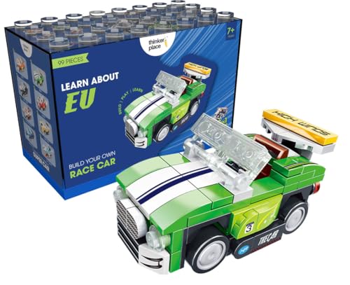 Image of STEM F1 Racing Car Building Blocks Set (99 Pcs) | DIY Formula Car Toy for Kids 6+ Years (Boys & Girls) | Pull Back Racing Toy | Creativity & Engineering Skills Development | Green Color