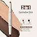 exmiloo Cream Eyeshadow Stick - 2-in-1 Dual-Ended Shimmer Eye Shadow Stick - Silky Smooth, Waterproof, Crease-Proof, Long-Lasting Eyeshadow for Women Girls (Bronze Glow)