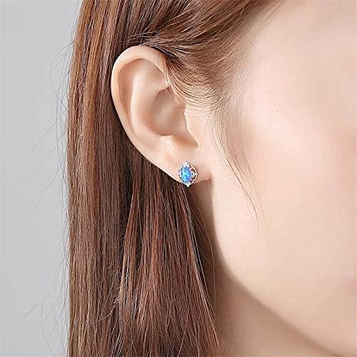 100% Ohrstecker für Damen mit ovalen Opal-edelsteinen, partygeschenke für Damen