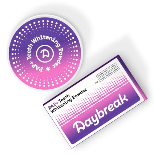 Image of Daybreak Teeth Whitening Powder 30g with PAP + HAp | At-Home Whitening Treatment | See Results in 7 Days | Helps Remove Years of Stains | Peroxide & Cruelty Free | 100% Enamel Safe | Pack of 1