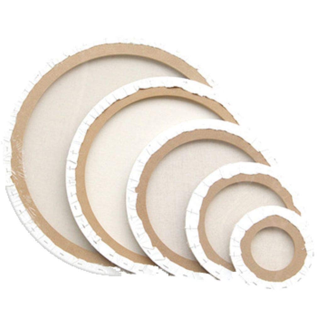 Variety Canvas Okrągłe wstępnie rozciągnięte płótno 295 ml zagruntowane opakowanie 2 szt. (40 cm)
