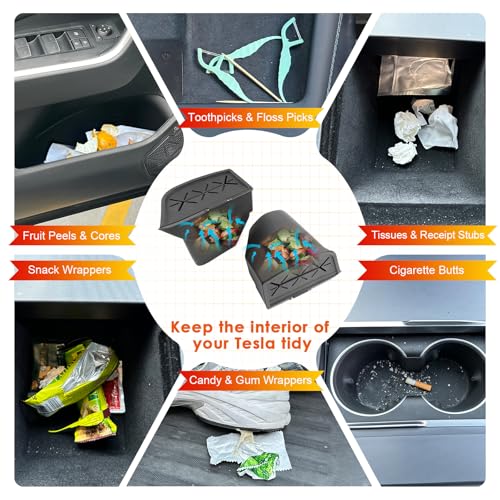 Image of for RAV4 Trash Can for 2026 Toyota RAV4 Small Car Trash Bin for 6th Gen RAV 4 Driver Side Front Door Pocket Trash Garbage Bin w /Lid for 2026 Toyota RAV4 Accessories