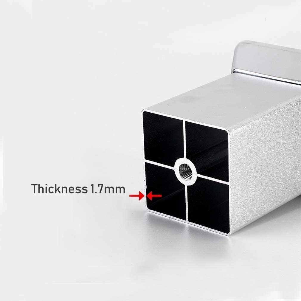 Heavy Duty Support Table Leg Hairpin Legs，Furniture Legs in Aluminum Alloy Feet for Square Furniture Does Not Rust, Rubber Base, Protective Floor,(100mm(3.94in)) (Color : 100mm)