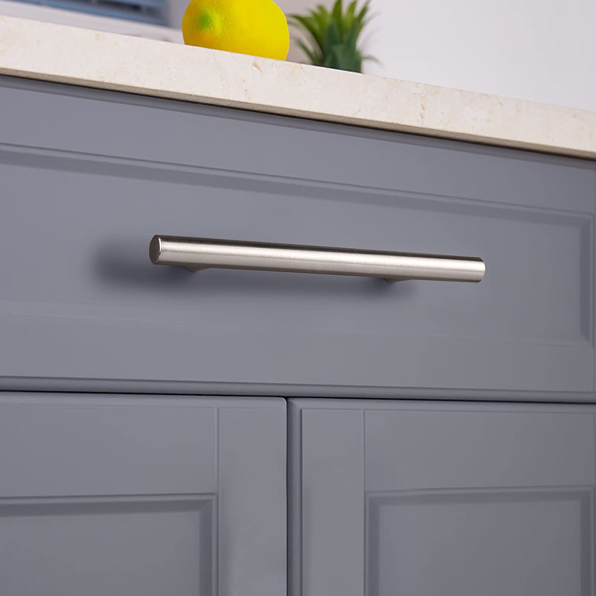 Probrico 4 Inch Chrome Cabinet Handles - 15 Pack, Stainless Steel T-Bar Pulls