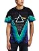 Liquid Blue Men's Pink Floyd Dark Side V-Dye T-Shirt