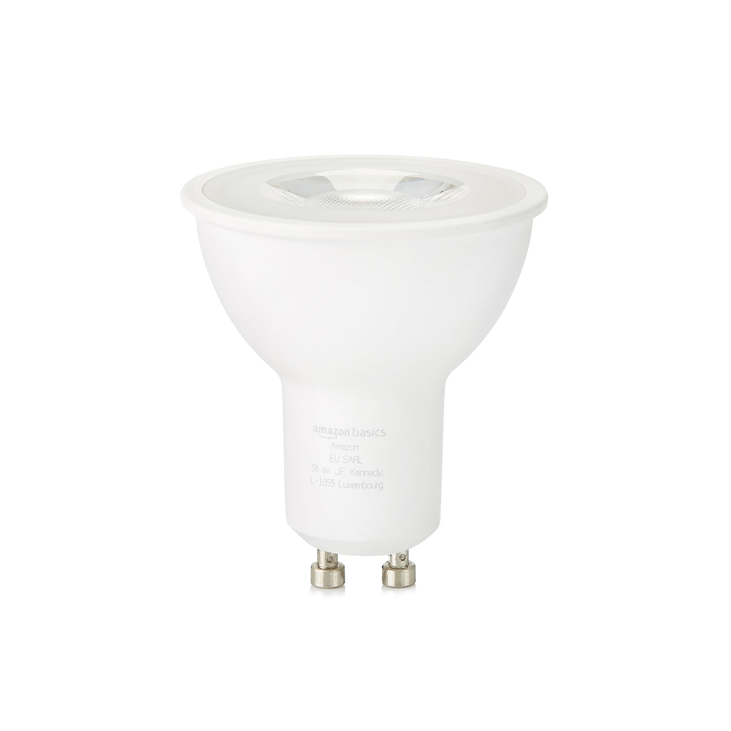 Amazon Basics Lot de 20 ampoules spot LED GU10, 3 W (équivalent à 35 W), blanc chaud, Non Dimmable